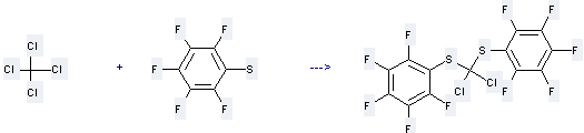 Benzenethiol,2,3,4,5,6-pentafluoro- can be used to produce di(pentafluorophenylthio)dichloromethane